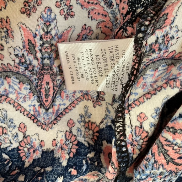 Black, White & Pink Knee Length Mixed Print Dress, Size M - Picture 10 of 10